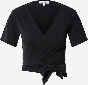 EDITED Shirt 'Josi' in Schwarz: predná strana