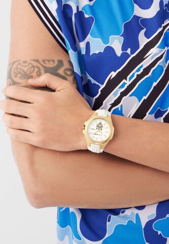 Orologio analogico 'TIGERMASTER' di Plein Sport in bianco: frontale