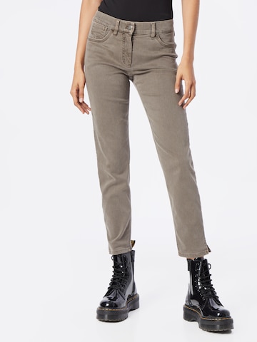 GERRY WEBER Slim fit Jeans in Beige: front