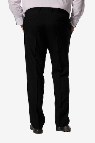 Regular Pantalon à plis Men Plus en noir