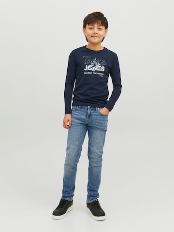 Jack & Jones Junior Slimfit Farkut 'GLENN' värissä sininen