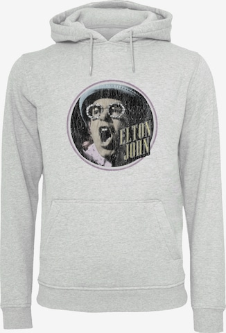 F4NT4STIC Sweatshirt 'Elton John Vintage Circle' in Grijs: voorkant