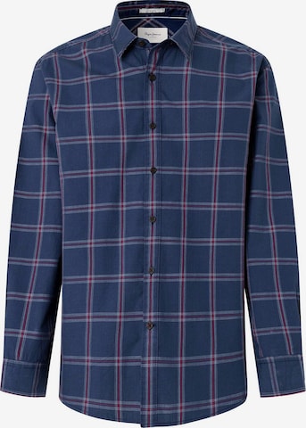 Pepe Jeans - Ajuste regular Camisa 'Reims' en azul: frente