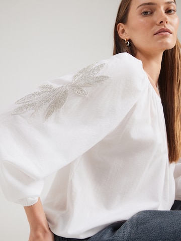 monari Bluse i hvid