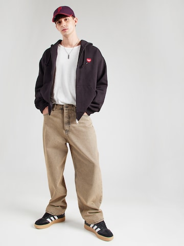 Carhartt WIP Sweatvest 'Heart II Hartt' in Zwart