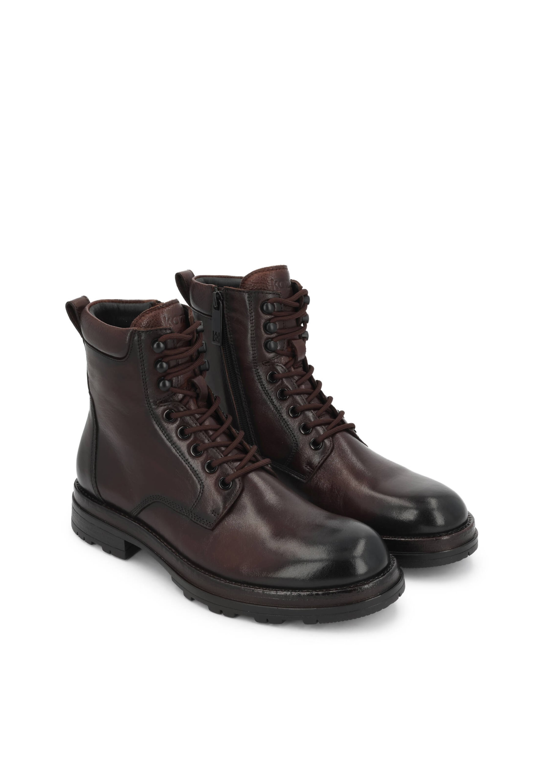 Boots stringati di Kazar in marrone