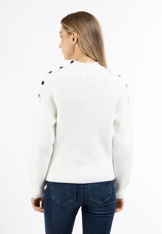 Pull-over DreiMaster Maritim en blanc