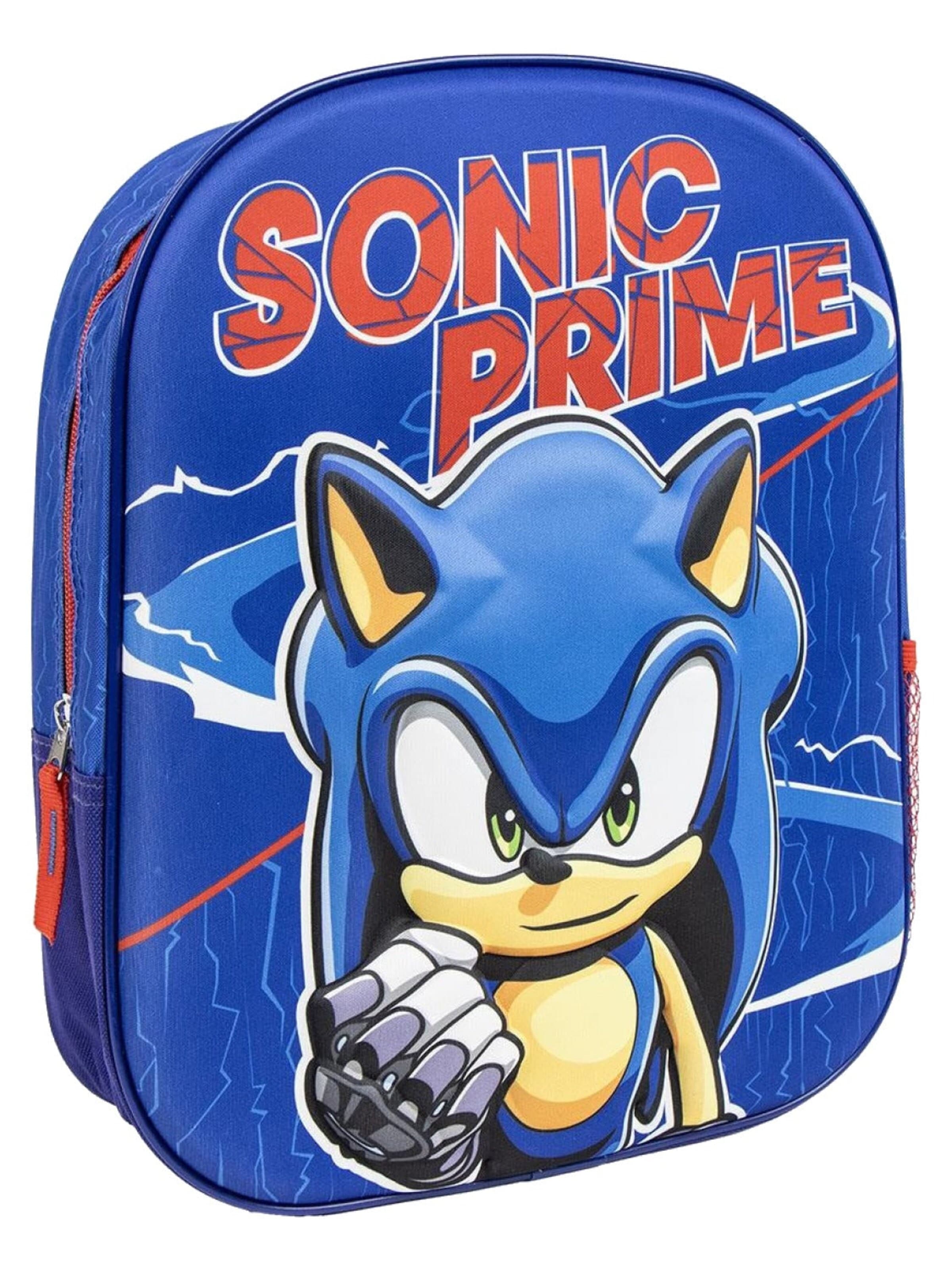 Sac à dos 'Sonic the Hedgehog Prime Rugzak Jongens Meisjes Hoogte 31cm' Sonic the Hedgehog en bleu : devant