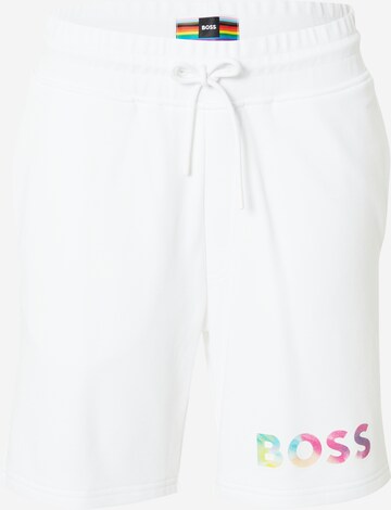 BOSS Normální Kalhoty 'Javon' – bílá: přední strana