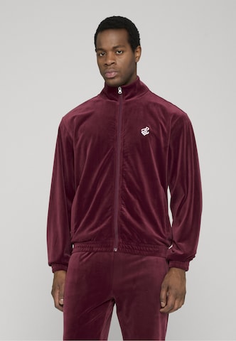 ROCAWEAR Sweatvest 'Ace' in Rood: voorkant