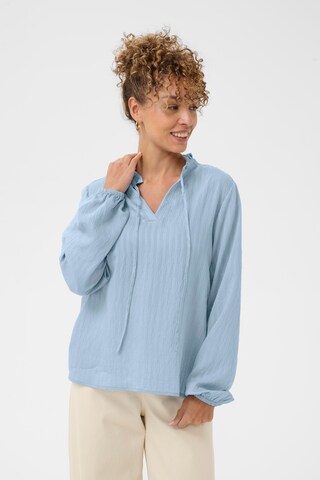 Chemisier 'CRBirthe' Cream en bleu : devant