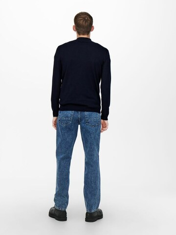 Pull-over 'WYLER' Only & Sons en bleu