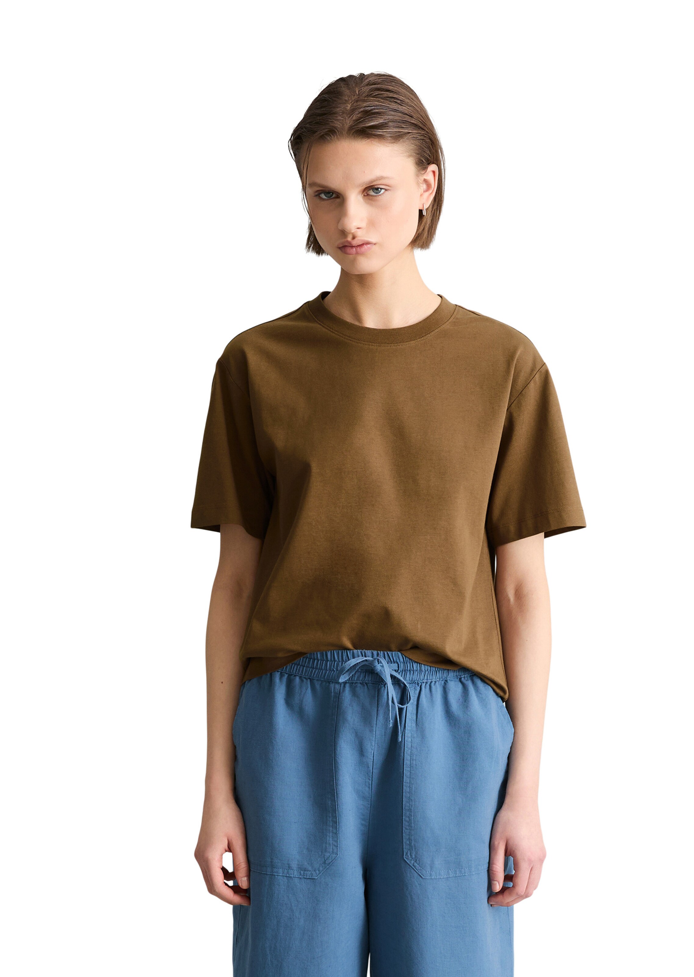 Marc O'Polo DENIM Shirt in Brown: front