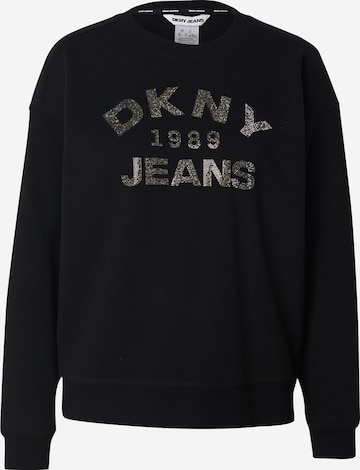 juoda DKNY Megztinis be užsegimo: priekis