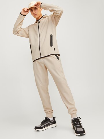 JACK & JONES Tapered Broek 'WILL FUSION' in Beige