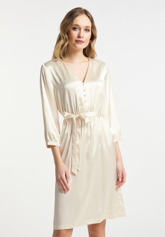 DreiMaster Klassik Shirt Dress in Beige: front