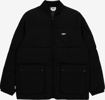 Obey Winter Jacket in Black: front