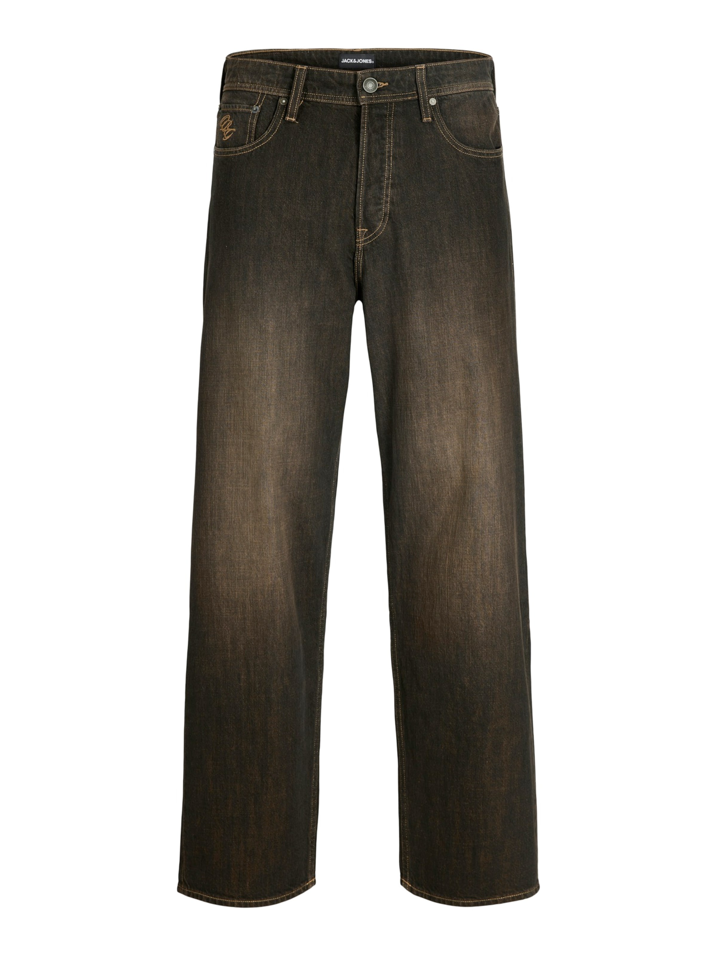 JACK & JONES Baggy Τζιν 'JJIALEX JJORIGINAL' σε μαύρο: μπροστά