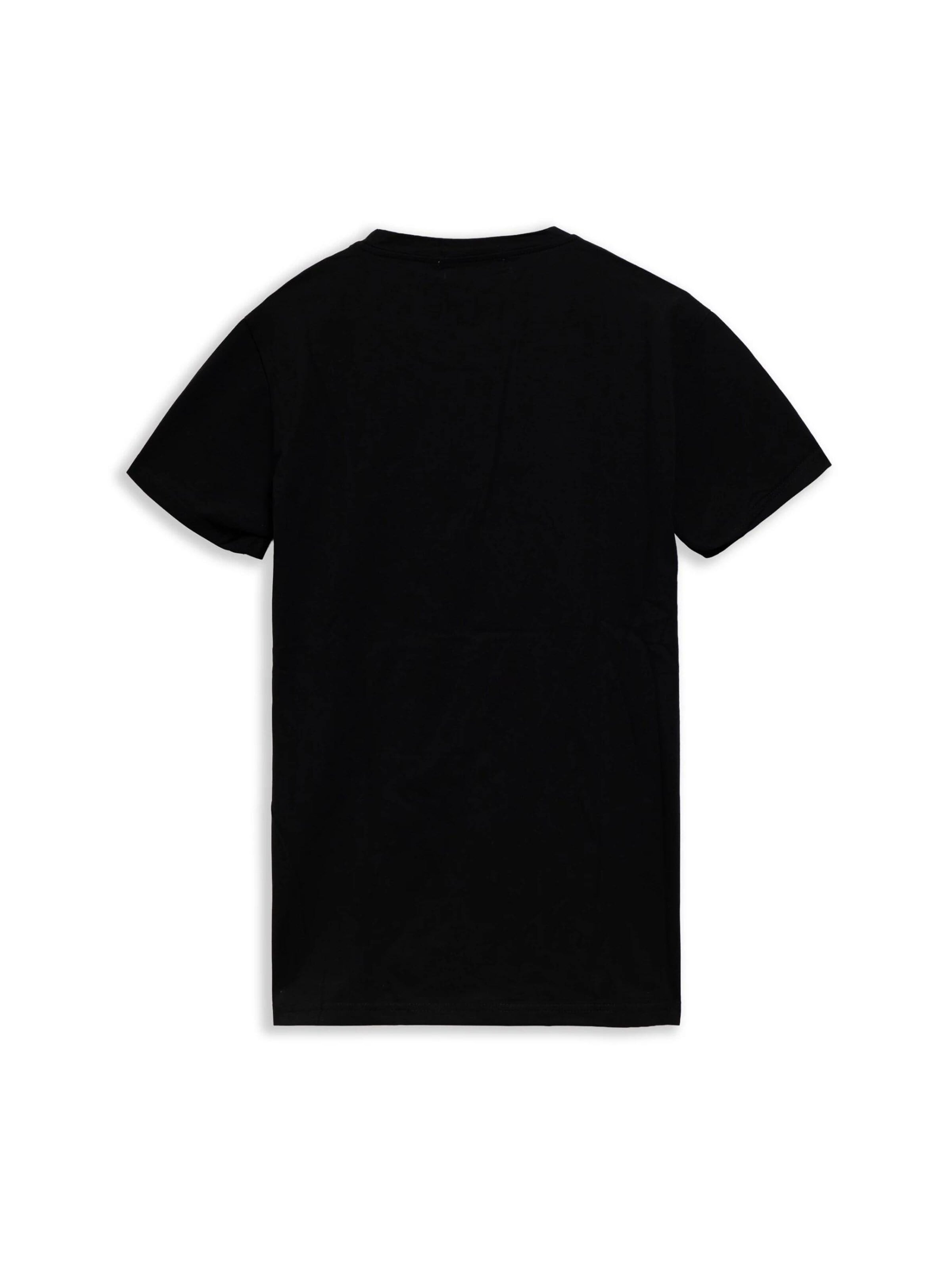 OVER STREET Bluser & t-shirts 'Camiseta negra old man prayer beads slim fit tee' i sort