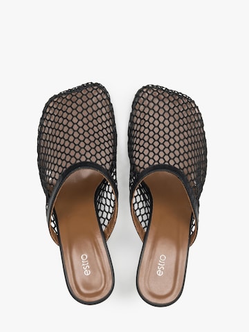 Estro Pantolette '11-5579'‌‌‌‌‌‌‌‌ in Schwarz