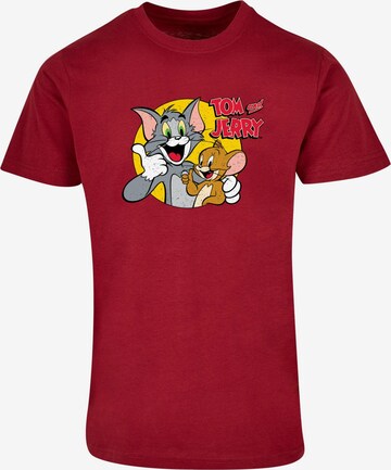 ABSOLUTE CULT T-Shirt 'Tom And Jerry - Thumbs Up' in Rot: predná strana