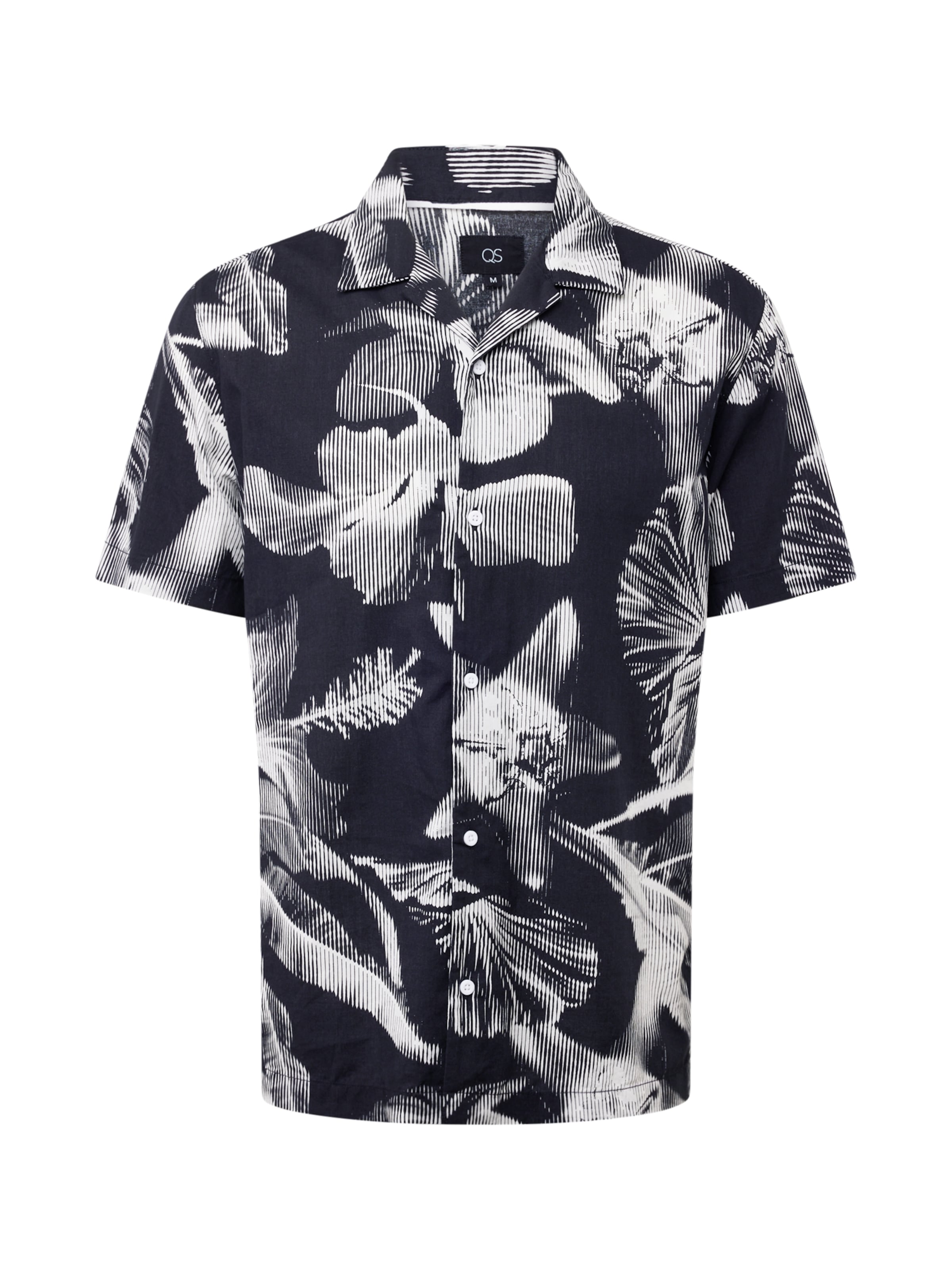 QS Hemd in Schwarz: Vorderseite