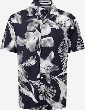 QS Hemd in Schwarz: Vorderseite