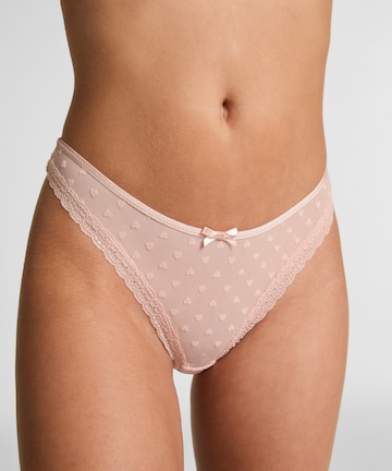 Hunkemöller String in Roze: voorkant