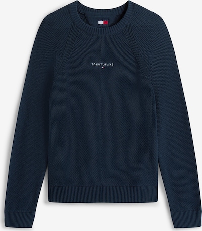 Megztinis iš Tommy Jeans, spalva – tamsiai mėlyna / balta, Prekių apžvalga