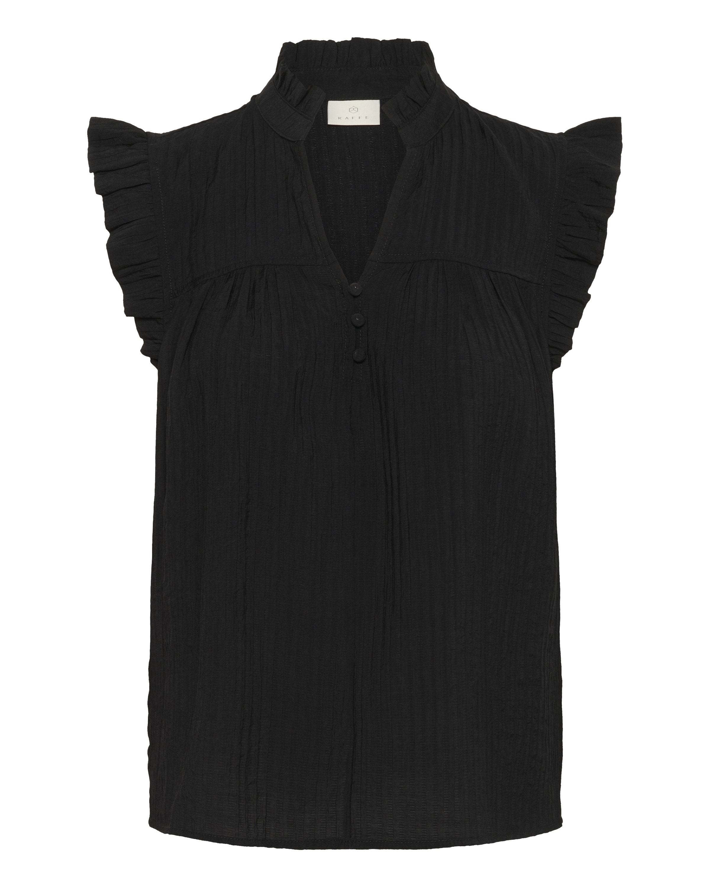 Kaffe Bluse 'KALiany Via' in Schwarz: Vorderseite