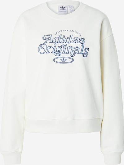 ADIDAS ORIGINALS Sweat-shirt en bleu foncé / blanc, Vue avec produit