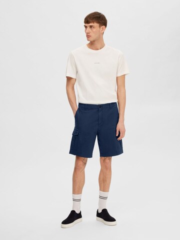 SELECTED HOMME Regular Cargo Pants in Blue