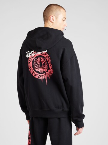 Just Cavalli Zip-Up Hoodie in Black