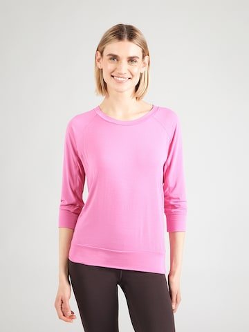 CURARE Yogawear Funktionsshirt 'Flow' in Pink: Vorderseite