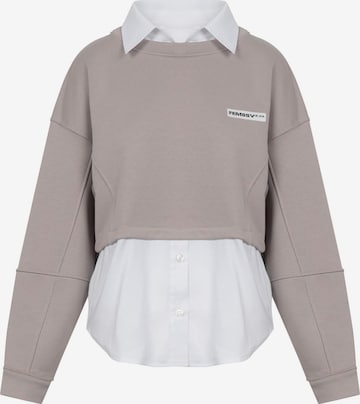 FEMSSY - Sudadera 'LAYA SWEATSHIRT BEIGE' en beige: frente