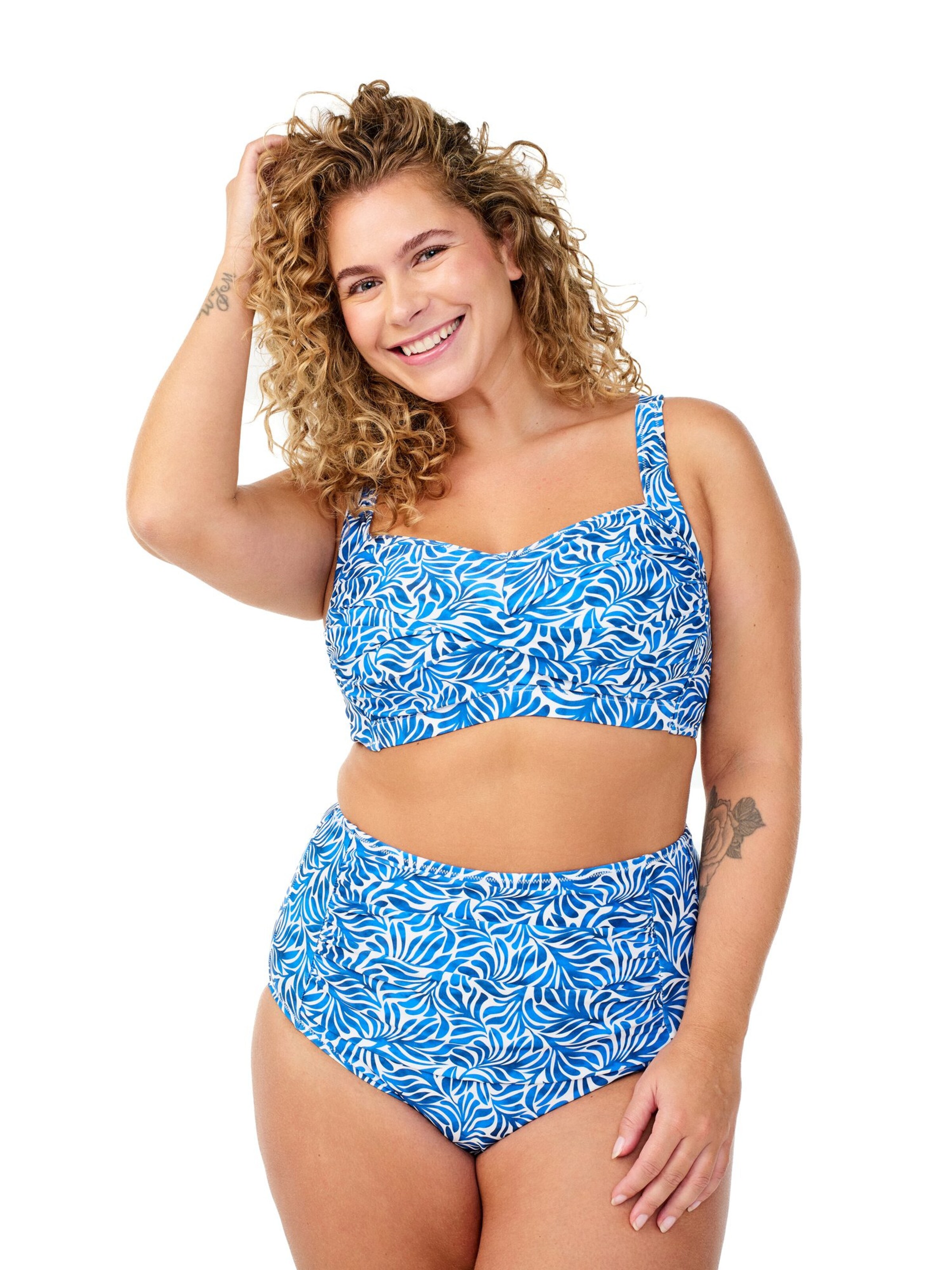 Slip bikini 'Stella' di Swim by Zizzi in blu: frontale