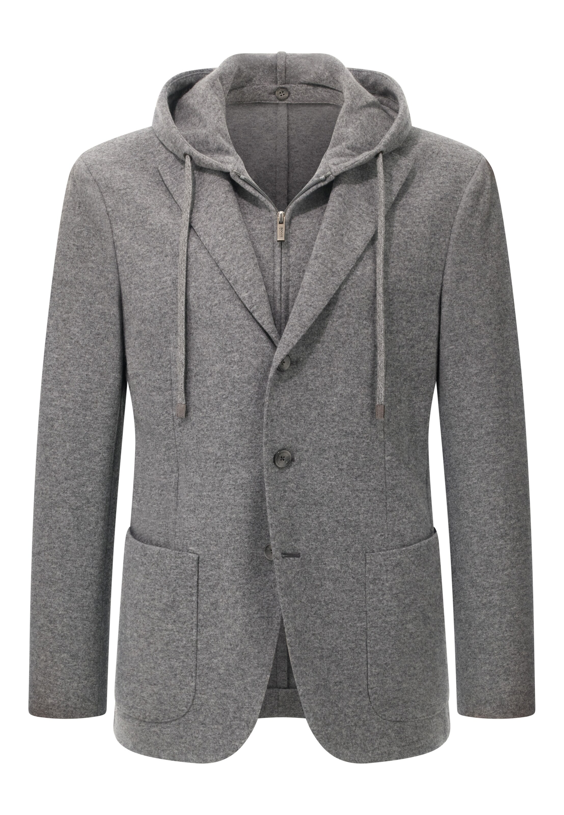 Coupe regular Veste de costume Boggi Milano en gris : devant