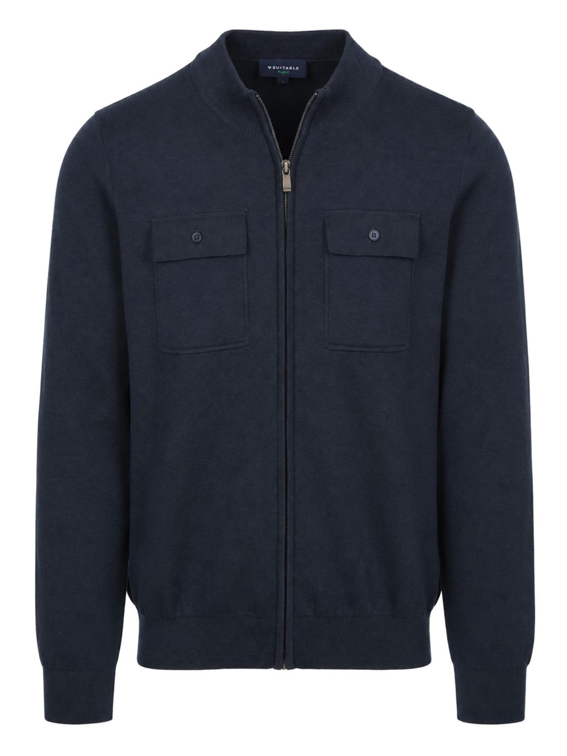 Vestes en maille Suitable en bleu : devant