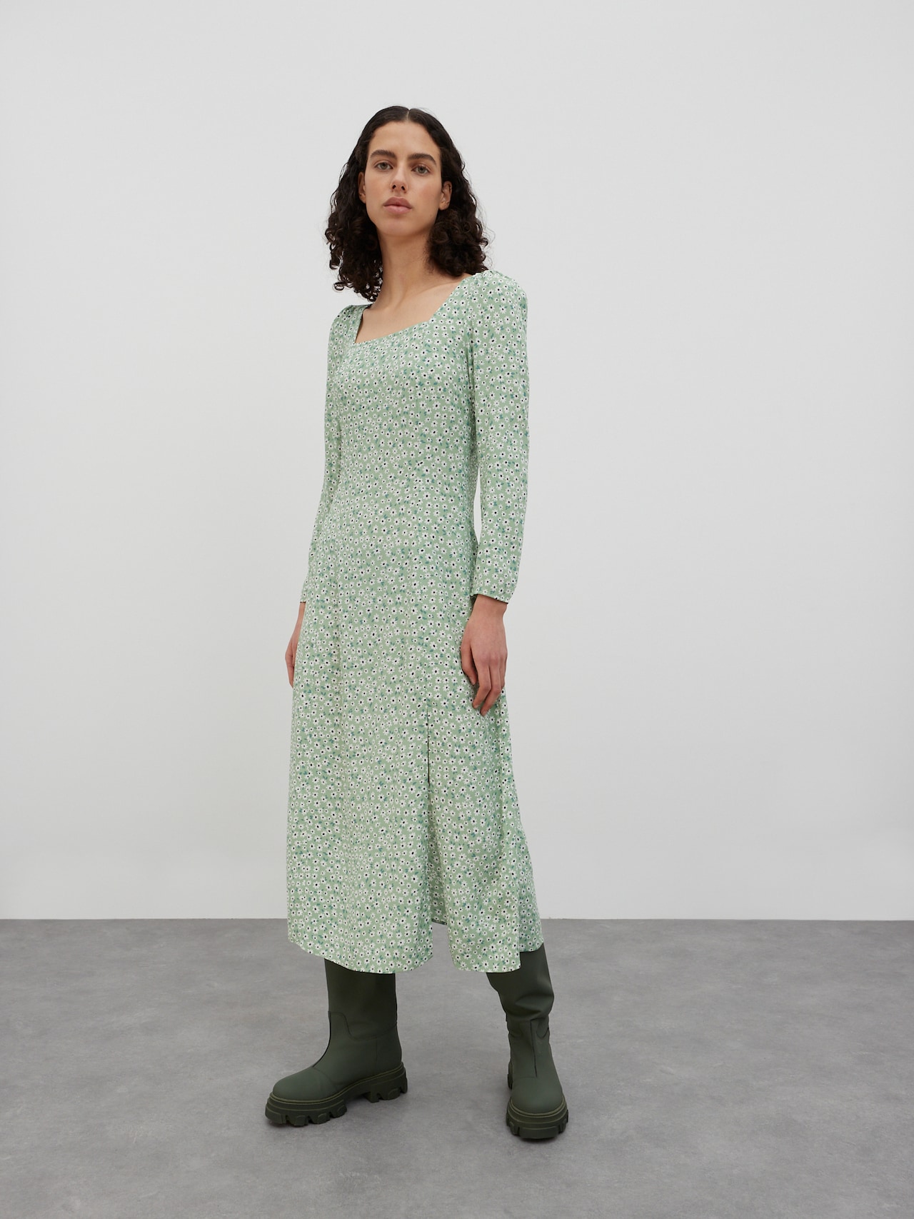 EDITED Produits Robe 'Lotta' vert