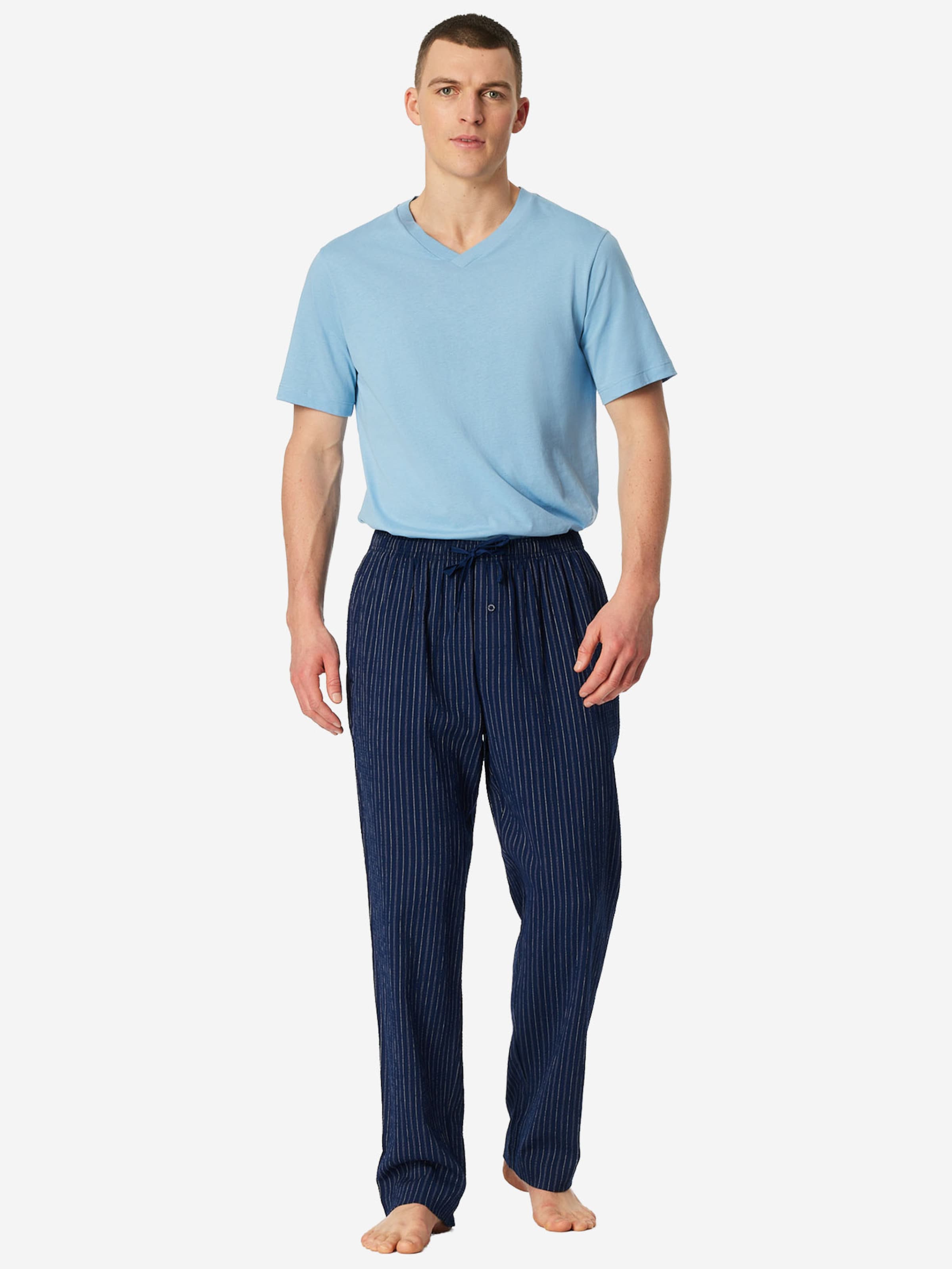 Pantalon de pyjama 'Mix Relax ' SCHIESSER en bleu