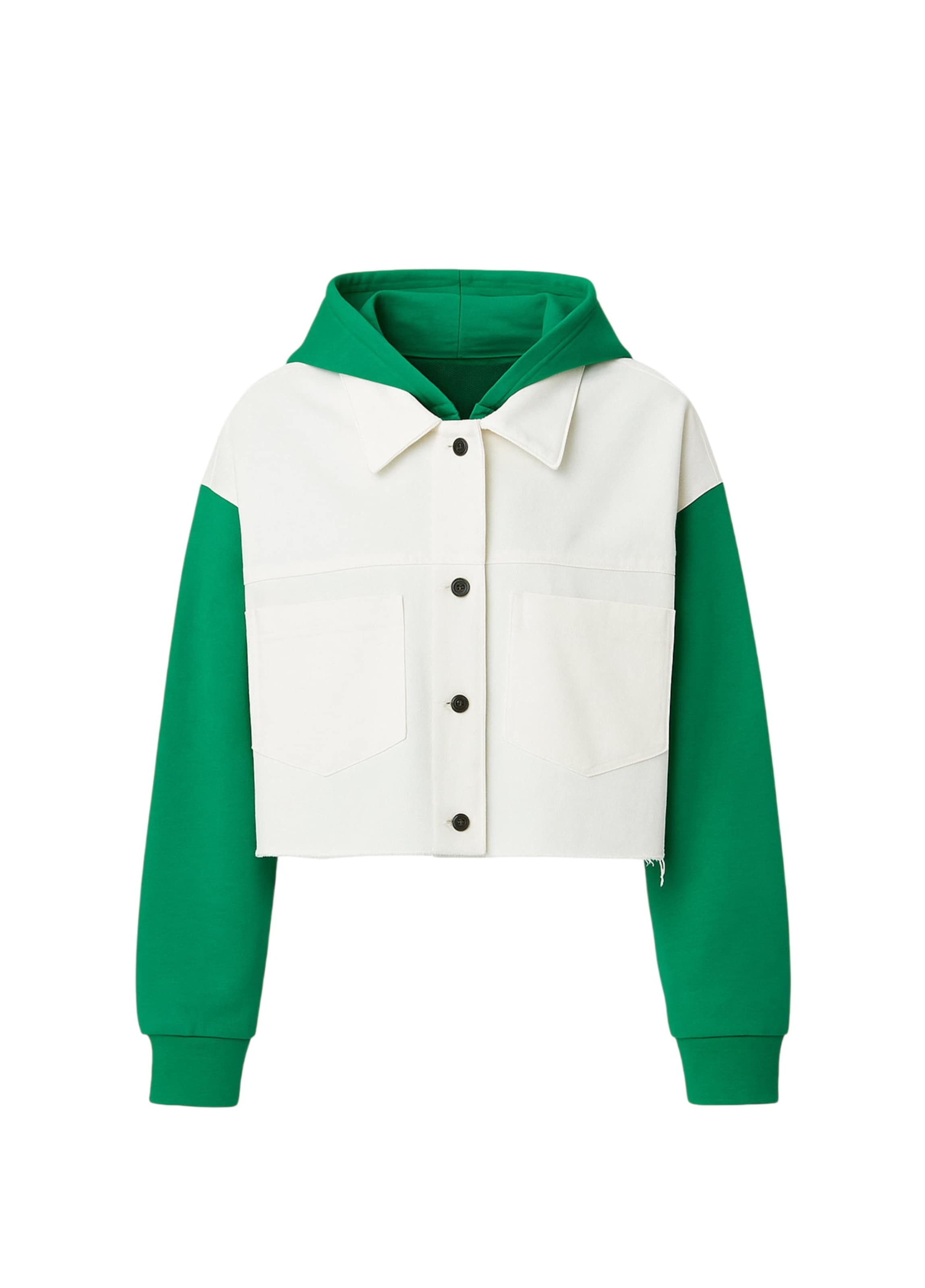 Veste mi-saison BASSIGUE en blanc : devant