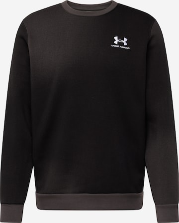 UNDER ARMOUR Athletic Sweatshirt 'Essential Novelty' in Black: front