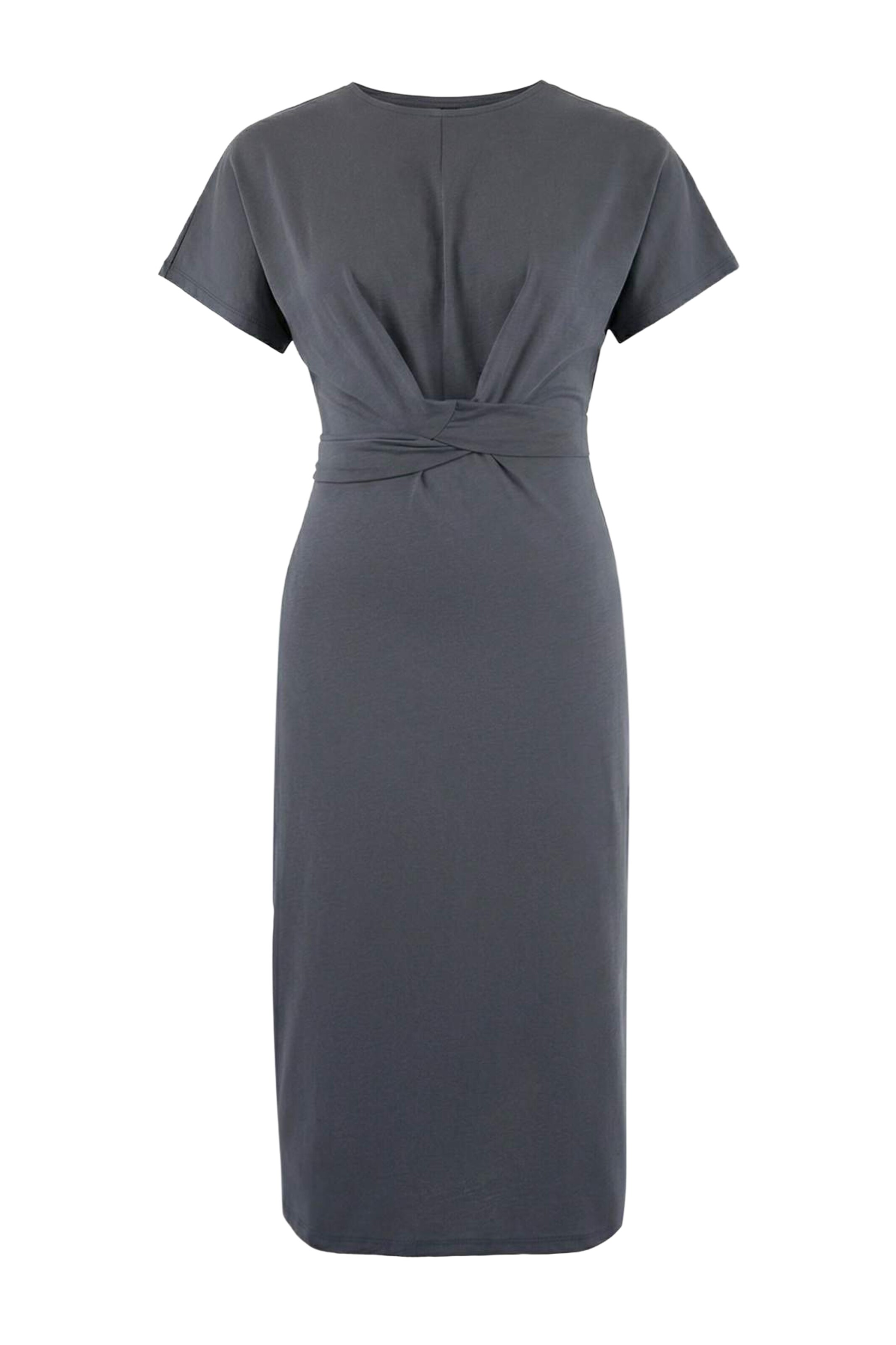Trendyol Curve Dress in Grey: front