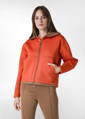 Veste de survêtement DEHA en orange : devant