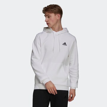 ADIDAS SPORTSWEAR Sportsweatshirt 'Essentials' in Weiß: Vorderseite