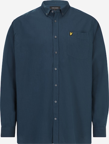 Lyle & Scott Big&Tall - Regular Fit Camisa em azul: frente