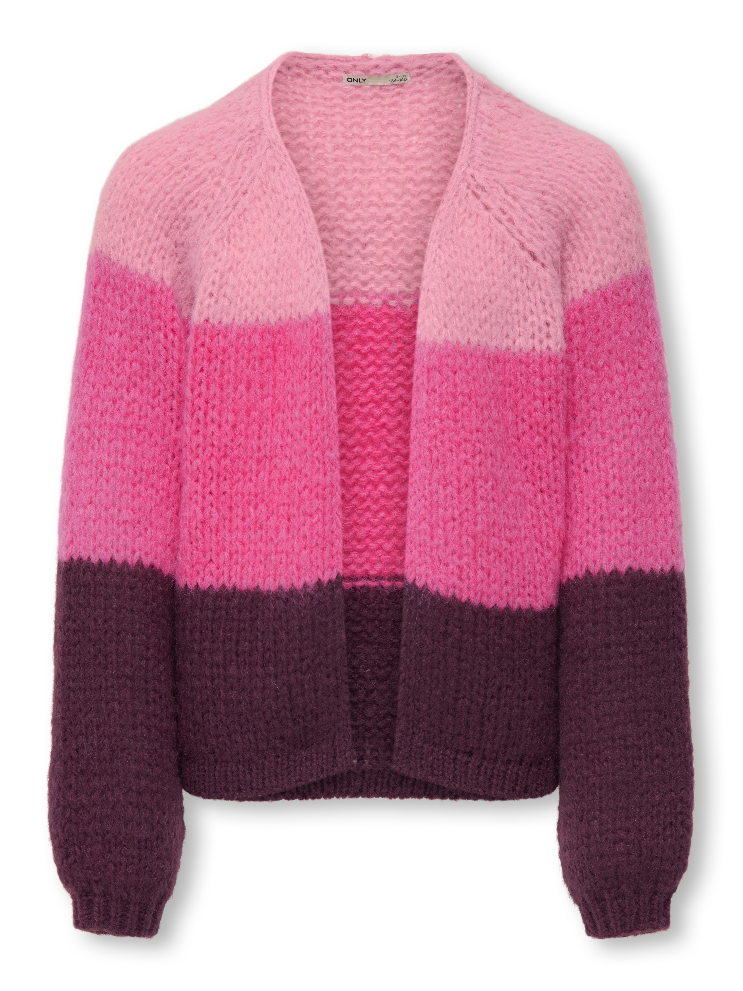 ONLY GIRLS Knit Cardigan in Pink: front