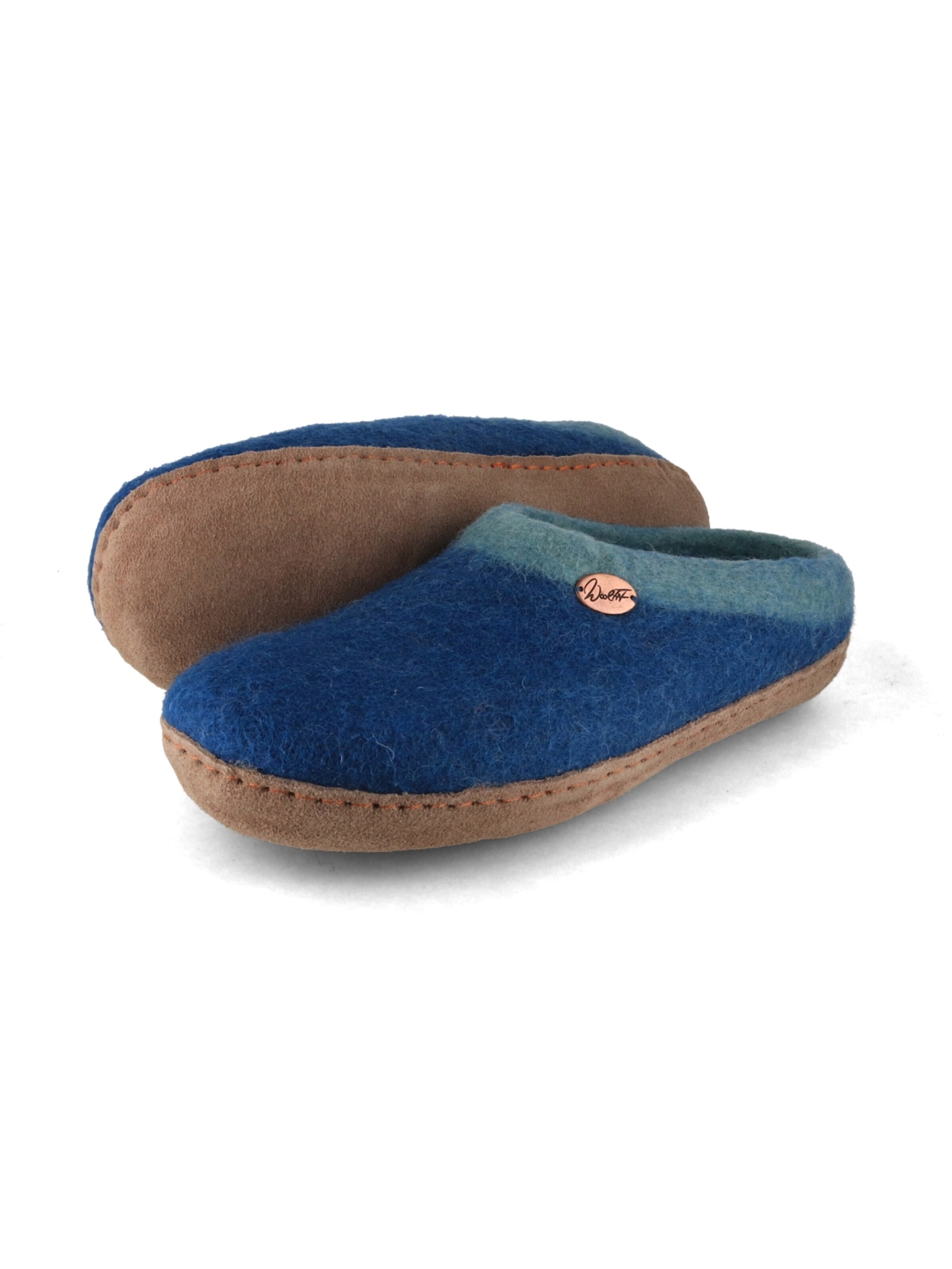WoolFit Hausschuh 'Sherpa'‌‌‌‌‌ in Blau