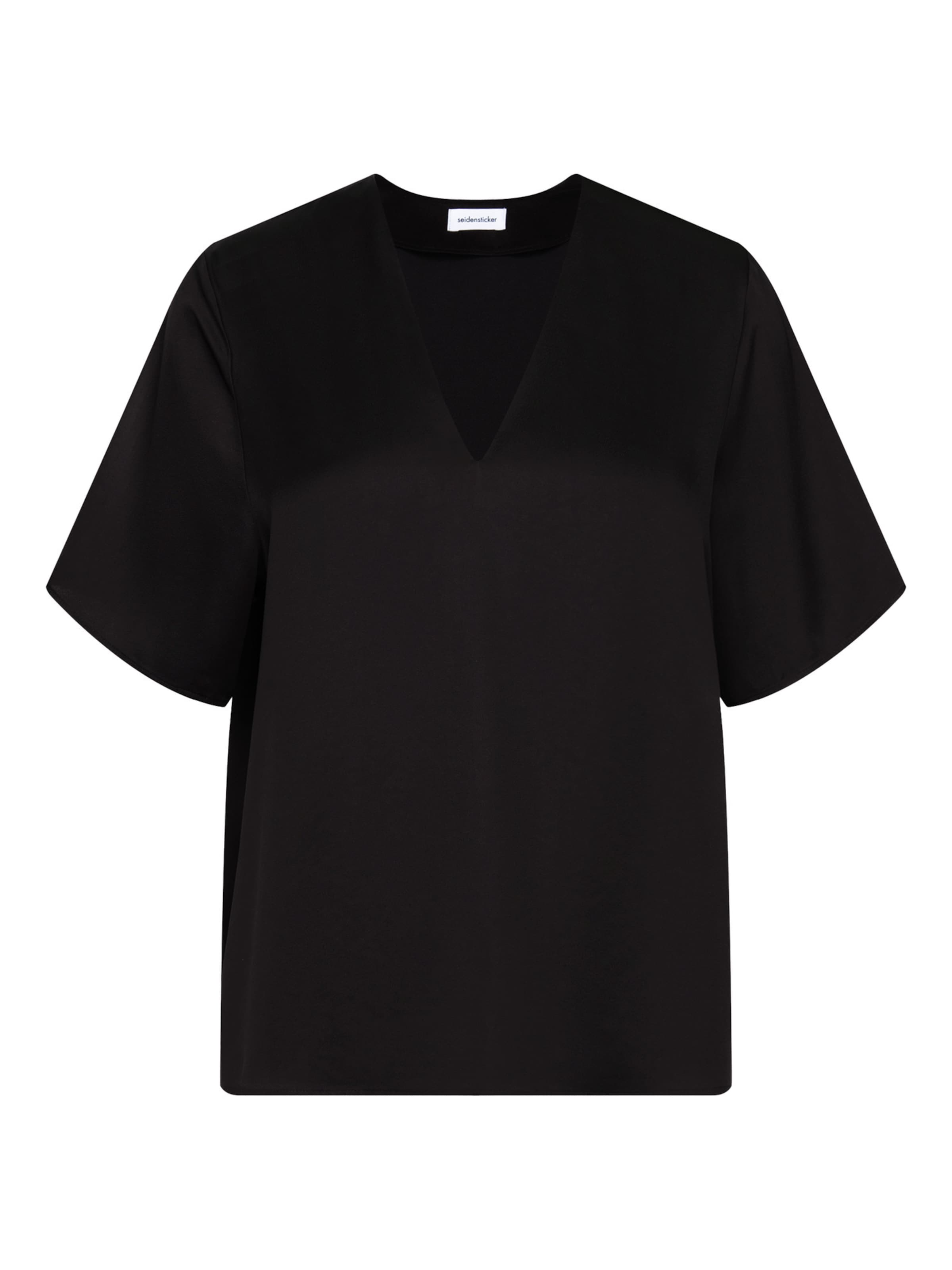 SEIDENSTICKER Blouse in Zwart: voorkant