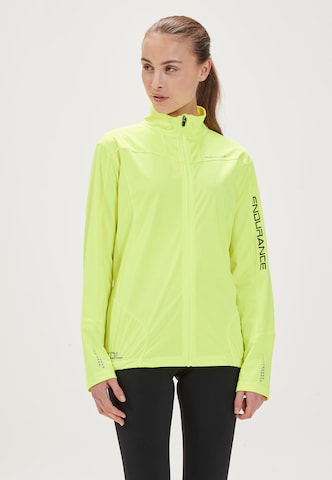 ENDURANCE Athletic Jacket 'Ziva' in Yellow: front